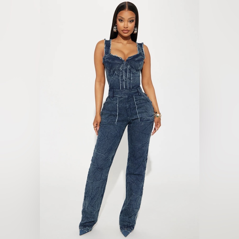 Fashion Nova  Women's Denim Overalls
